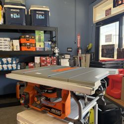 RIDGID 10” Table saw with adjustable side 