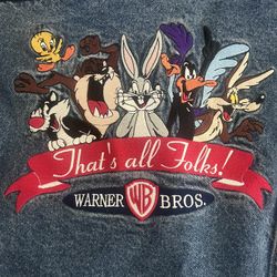 Vintage 1990s Warner bros Looney Tunes Denim Jacket