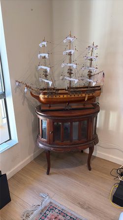 Large Bar cabinet real wood