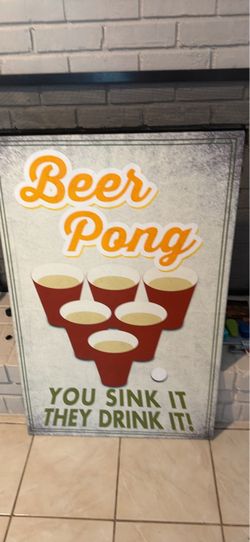 Beer pong poster