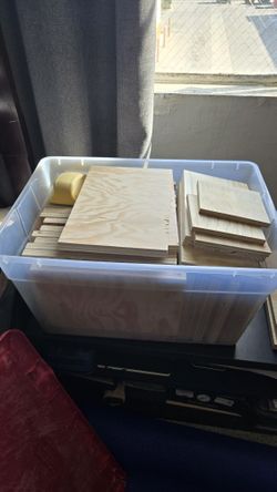 Stack Of Pre Sanded Plywood Canvases 