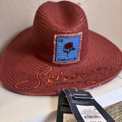 Woman Sunhat, Selena, flower rose, art