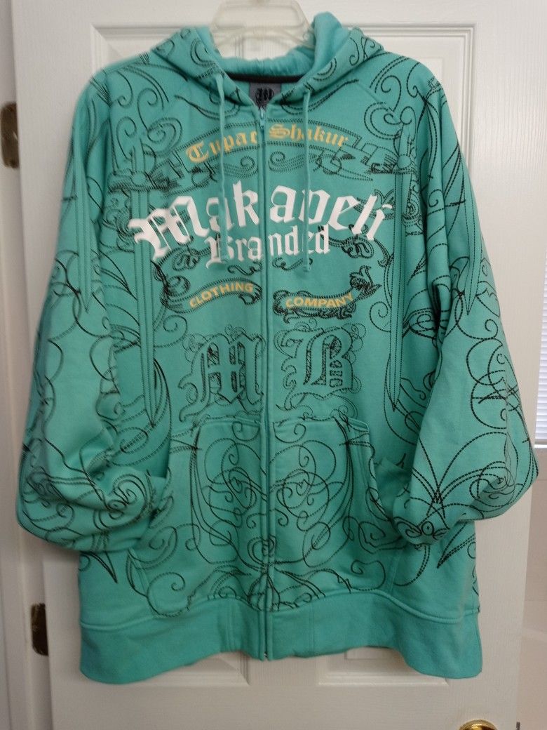 Tupac Shakur Makaveli Zip Up Hoodie