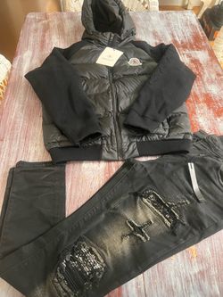Jacket Sz M $200, jeans Sz 34 $135