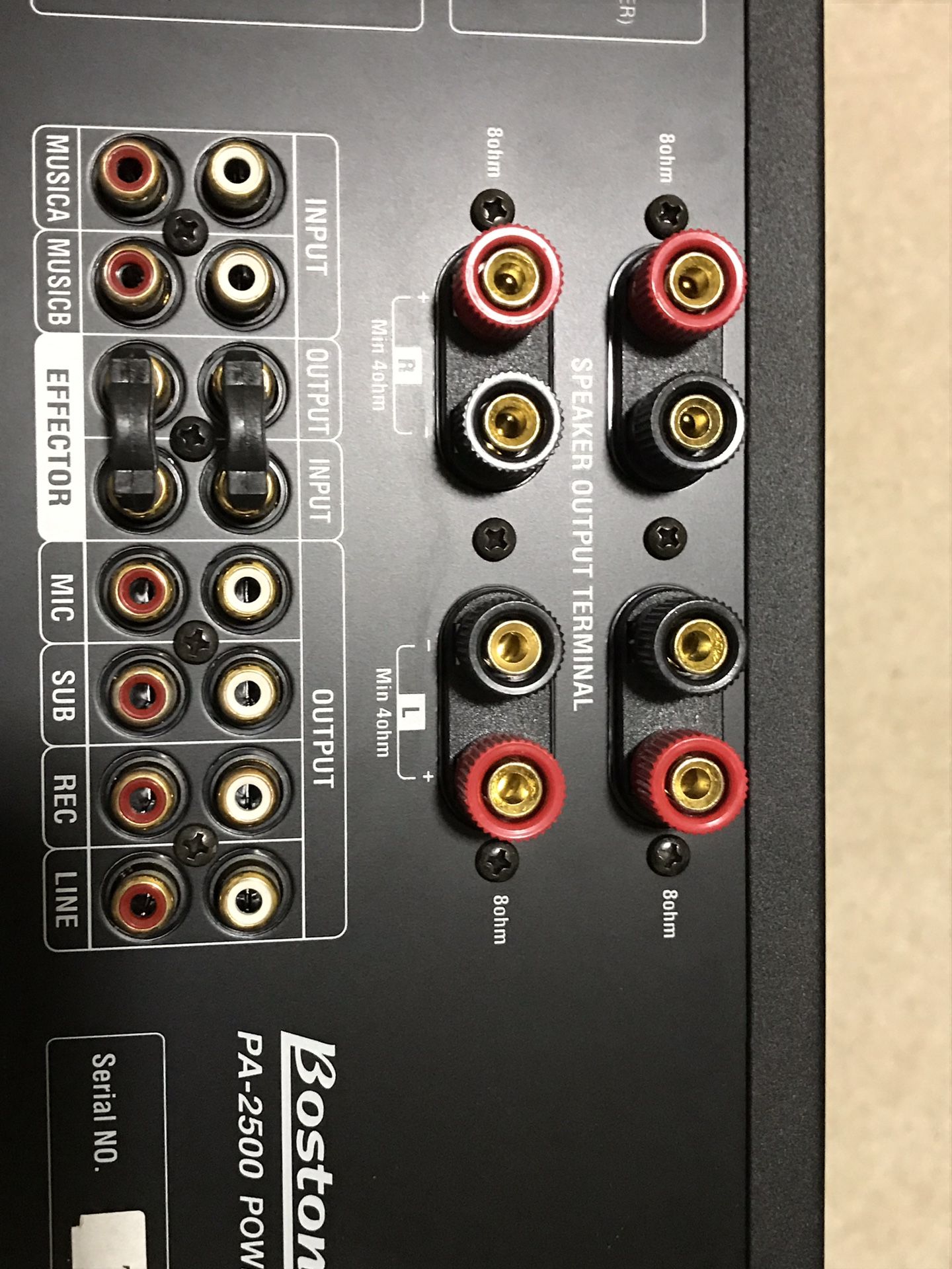 Boston Audio PA 2500 Amplifier/ Mixer karaoke system