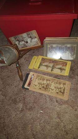 1907 stereoscop and 50 Plus Cards