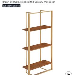 New In Box Gold Shelf 