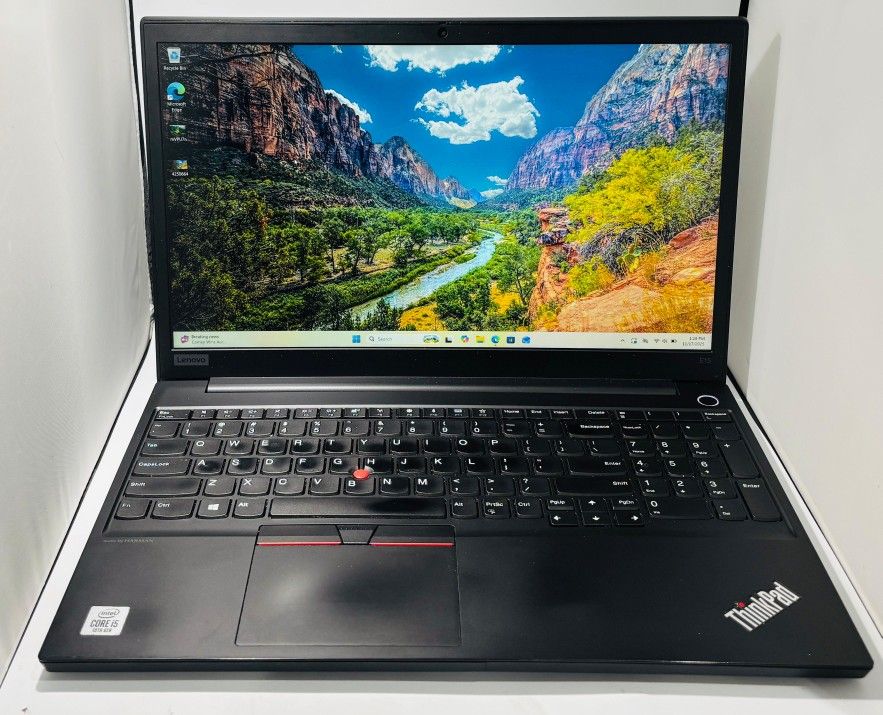 Lenovo ThinkPad 15.6” E15 Core i5-10210u 2.10Ghz 8GB 256GB Windows 11 ~Full Keyboard
