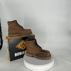 🎄‼️XMAS SALE‼️🎄BONANZA BOOTS HERITAGE 6" MOC TOE AZTEC BROWN BA-631