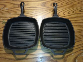Cast iron pans.