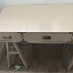 Desk And Associated Storage Cabinet 