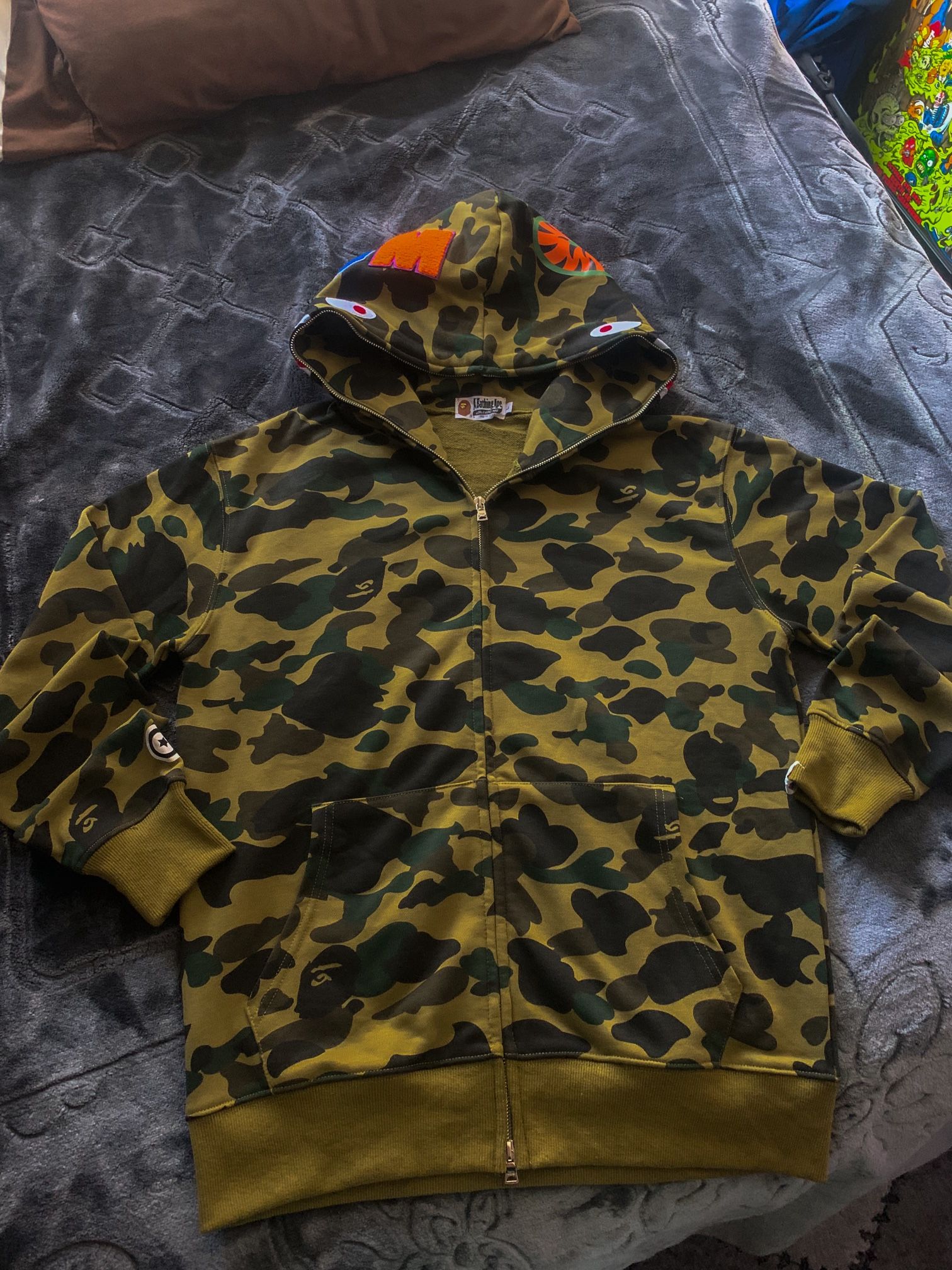 Green Bape Camo Full-ZipUp