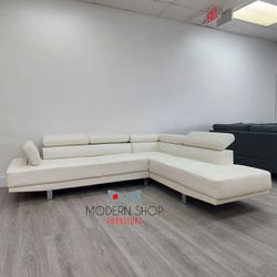 SECTIONAL COUCH ( AVAILABLE IN BLACK, WHITE, GRAY AND RED COLOR)