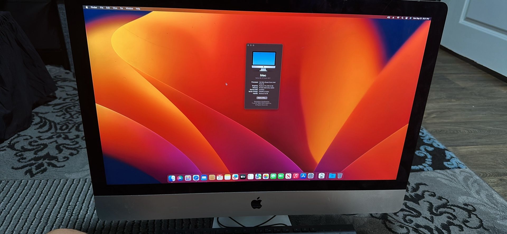 2017 IMac Retina 5K 27” 2TB 16GB DDR4 Ram