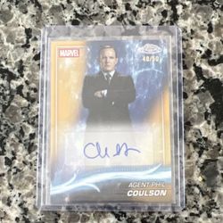 Topps Chrome Marvel Agent Phil Coulson Auto 40/50