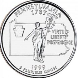 ROLL OF PENNSYLVANIA STARE QUARTERS