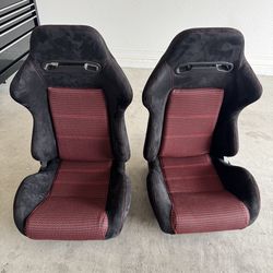 car seats reclinable racing  seats black / red   Honda , Toyota