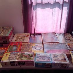 Huge Vintage Lot Of Puzzles  $40 For ALL