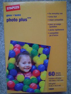 Staples Photo Paper 4x6 Glossy