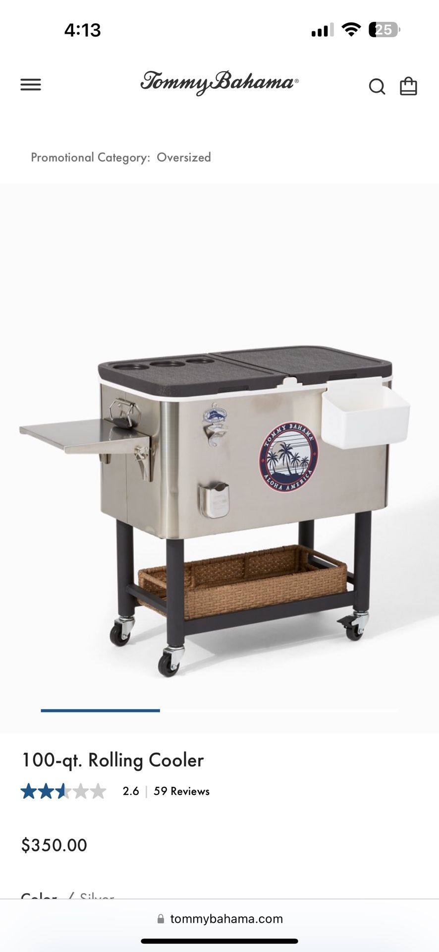 Tommy Bahama 100 qt cooler