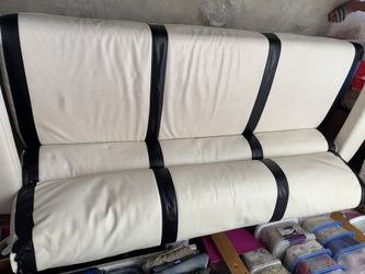 White And Black Couch (leather)