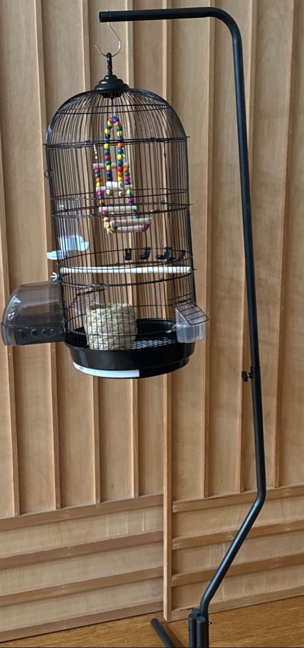 Parakeet Parrot Bird Cage With Stand Brand New