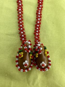 Native American Inspired Beaded Shoe Necklace 