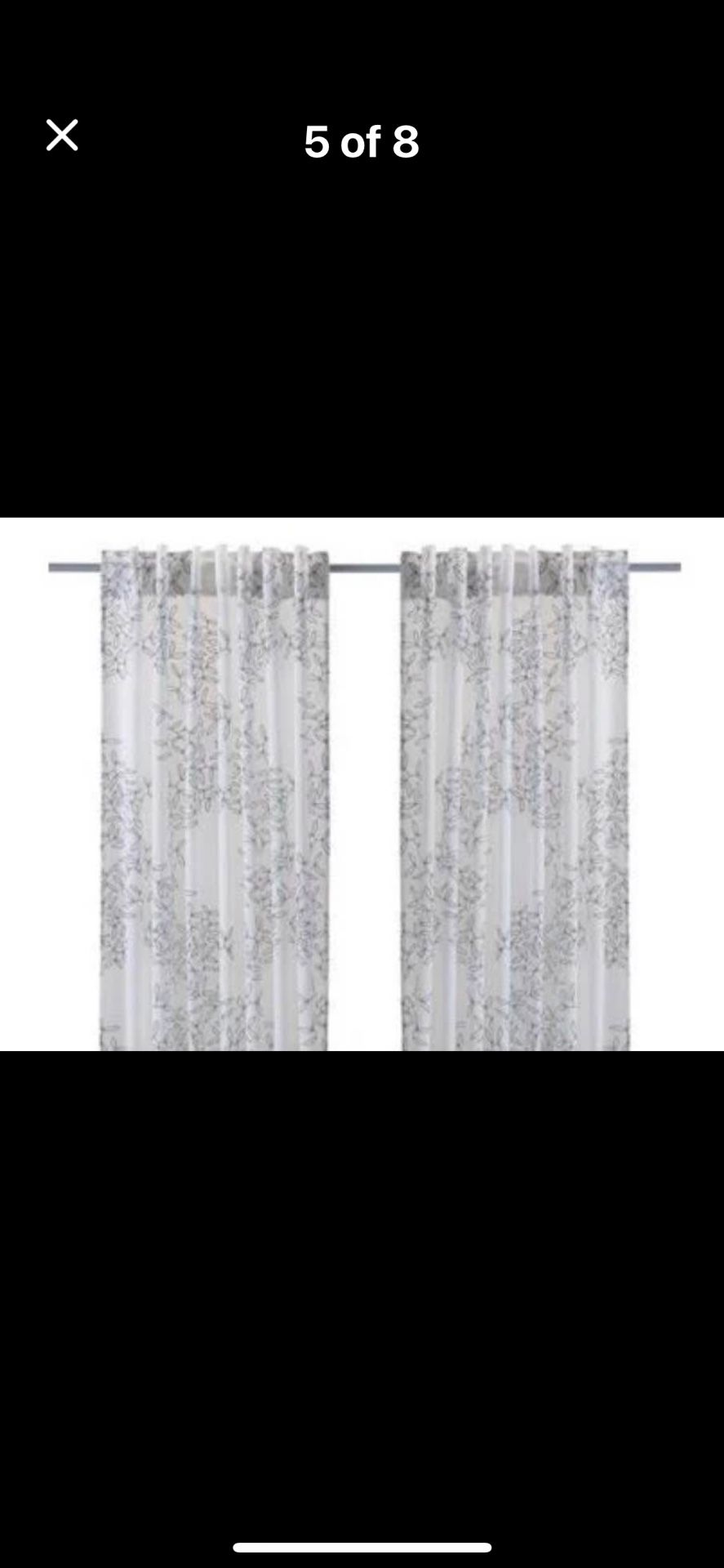 IKEA Semi-Sheer Curtain Panels