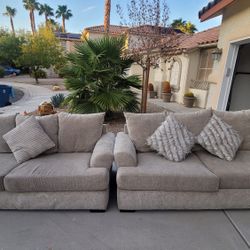 Beige sofa