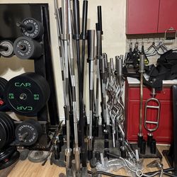 Olympic barbells read description