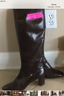 Ferragamo boots. Size 6