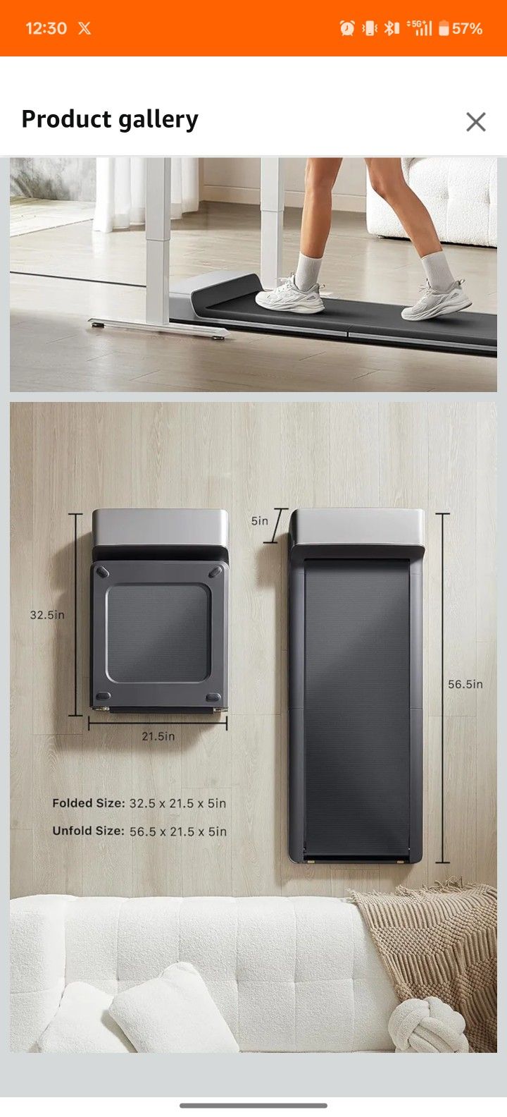 WALKINGPAD Foldable Walking Pad for Home Office, Under Desk Treadmill with Adaptive Speed Control, Compact Design for Small Spaces, No Assembly Needed