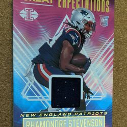 2021 Illusions Rharmondre Stevenson Rookie Great Expectations Patch