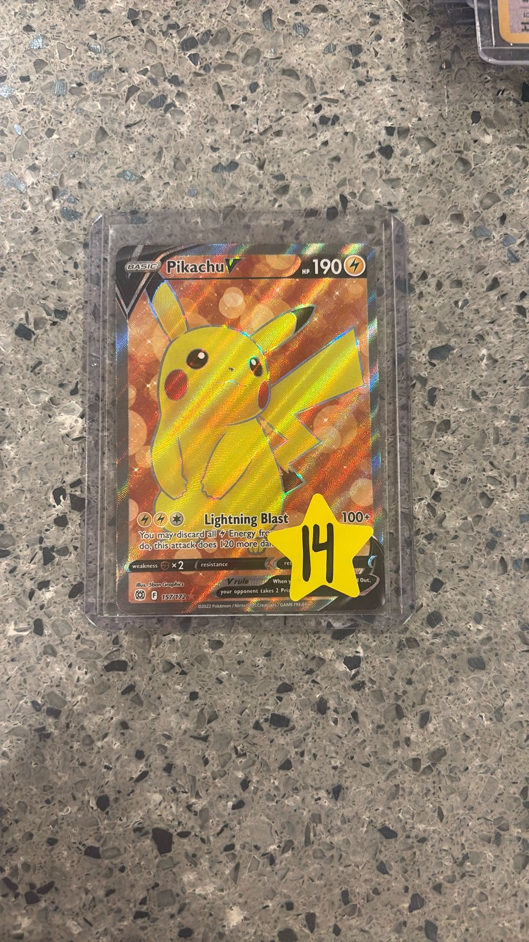 Pikachu V 157/172 NM