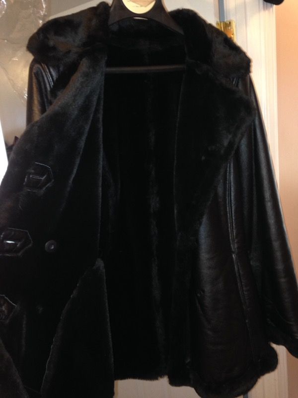 Wilsons leather dress coat