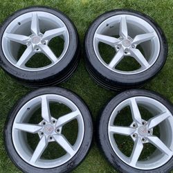 Chevy Corvette 5 Spoke Front & Rear Wheels OEM # 209…86…434/209…86…438 Set of 4 With Tires