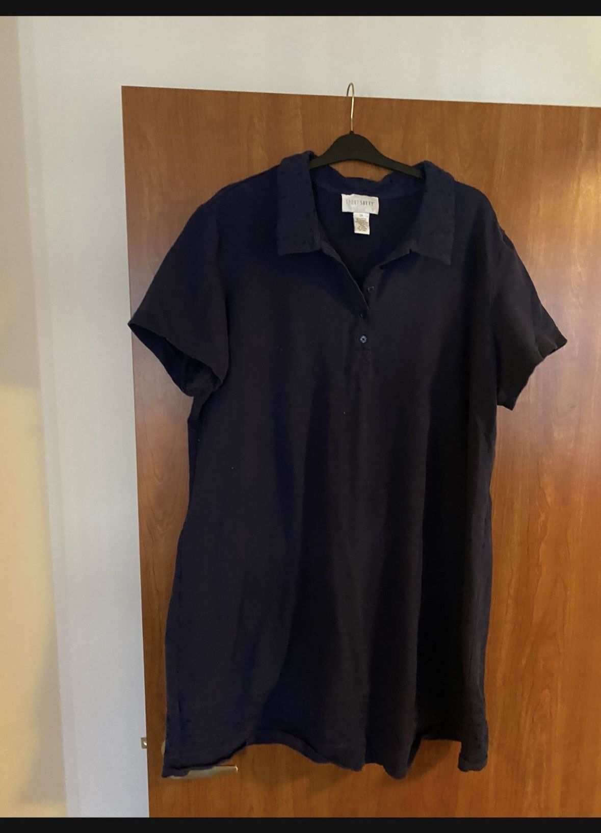 Sport Savvy Short Sleeve Tunic / Polo Mini Dress 3XL