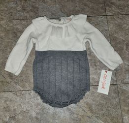 Cat& jack baby girl knit onesie new