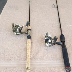 2 trout rods in good condition with line ready to fish. all specs &info in pics $40 obo