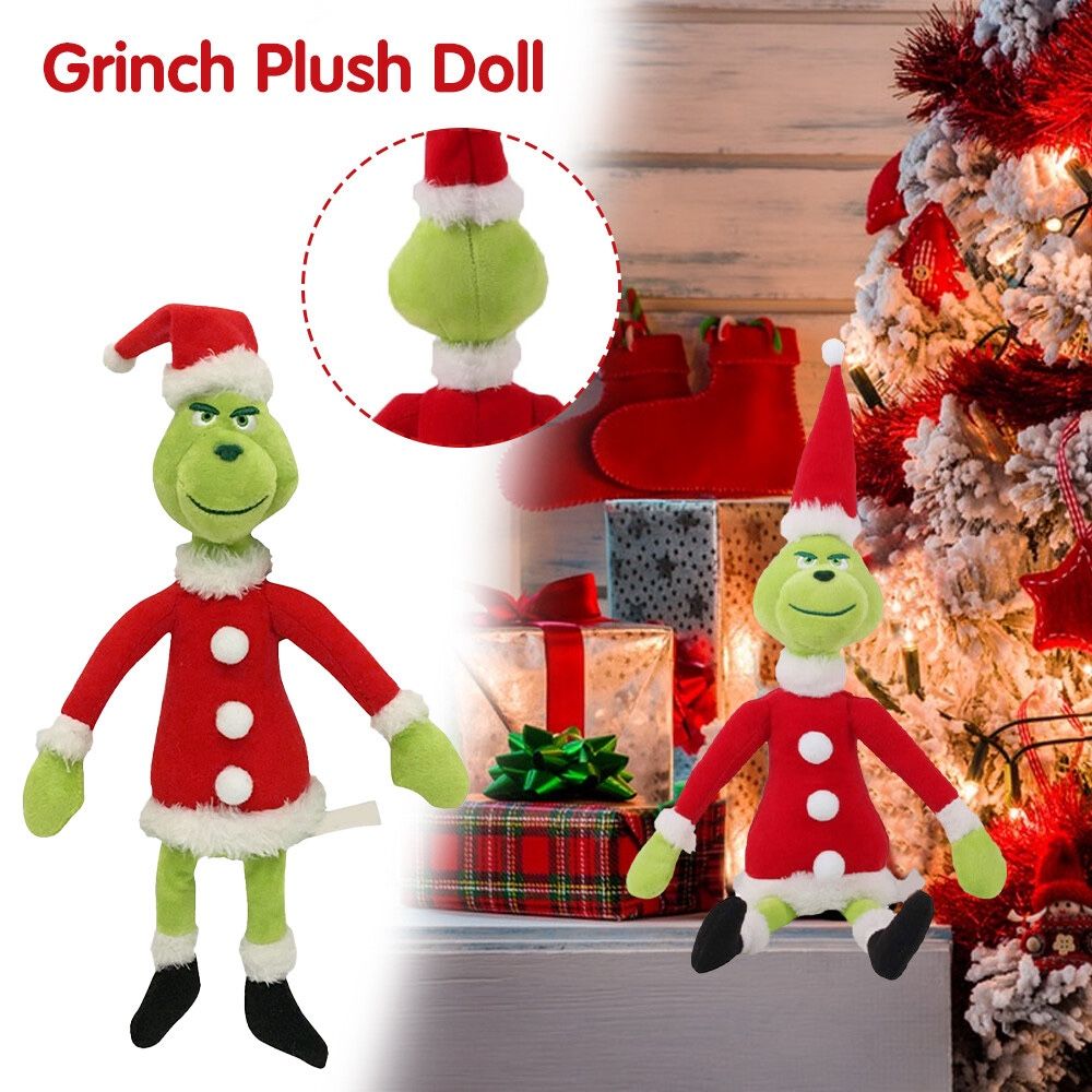 Xmas 🎄Plush decor Grinch around 22” new in box & compressed bag $10each (2 Available)
