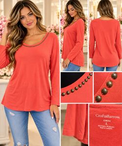 NWOT Vintage Studded Top-L