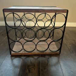 Solid Wood! Great Condition! 12 Bottle Holder Wine Rack 