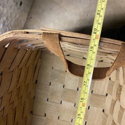 2 Wooden Basket Set   $30 For Both 