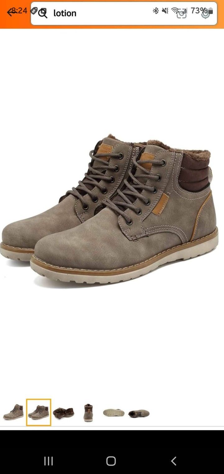 Brand New, Men's Waterproof Snow Boots Hiking Boot Size 11