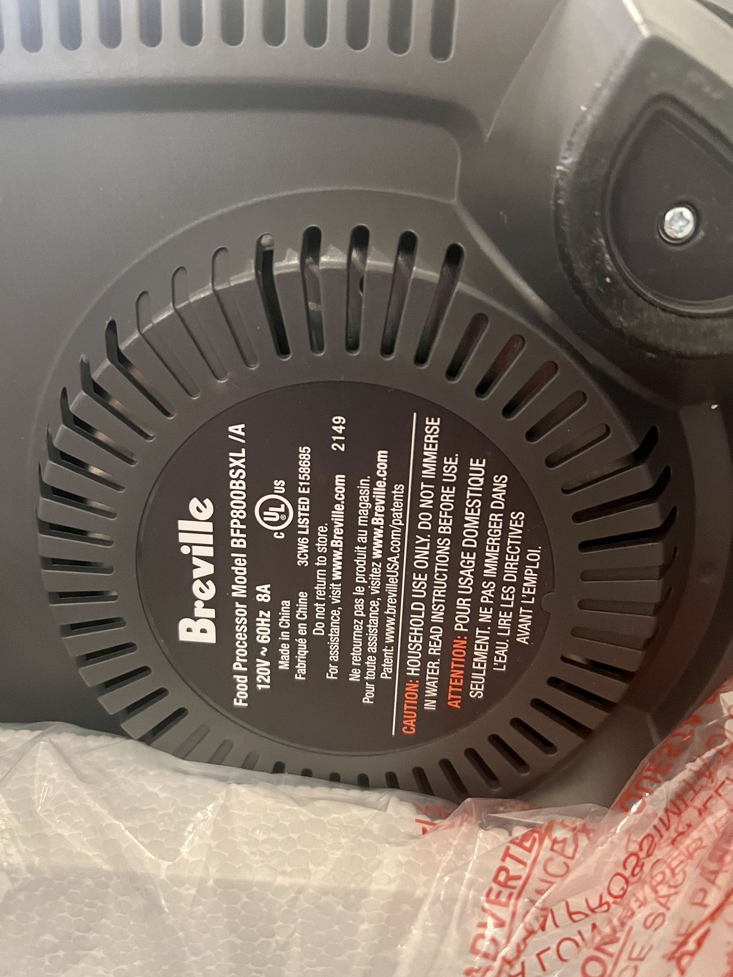 Breville BFP800BSXL Sous Chef 16 Pro Food Processor, Black Sesame for