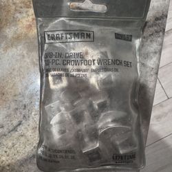 3/8-IN. DRIVE 10-PC. CROWFOOT WRENCH SET