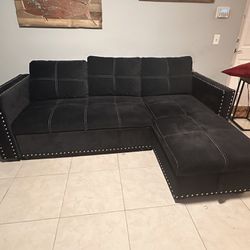 Sectional Sleeper Sofa with Pull Out Bed