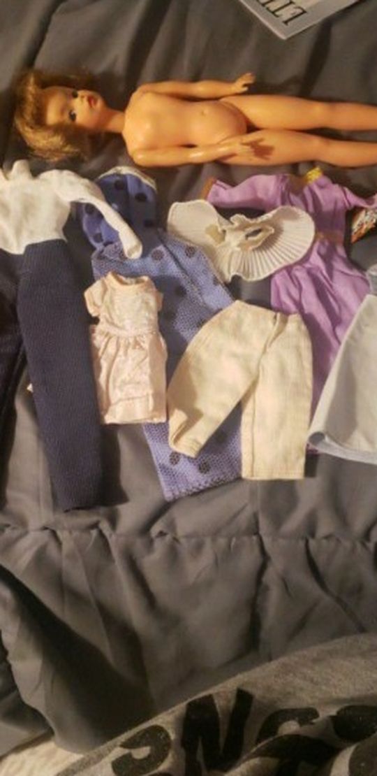 Mixed BARBIE CLOTHES Lot & 2 Dolls