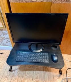 Monitor Desk Keyboard and Mouse