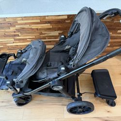 Baby Jogger City Select Lux Double Stroller with glider Board